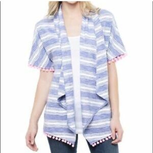 Vineyard Vines Blue and White Striped Swim Coverup